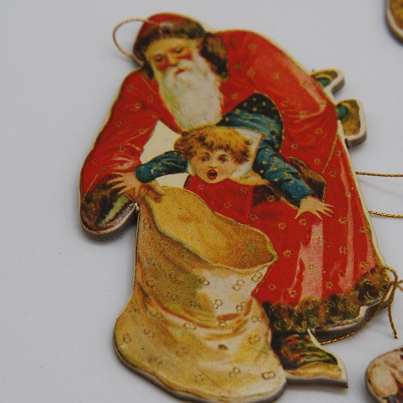 Retro 1970'sCardboard Christmas Ornaments/Decorations (Lot of 16) - Picture 1 of 10